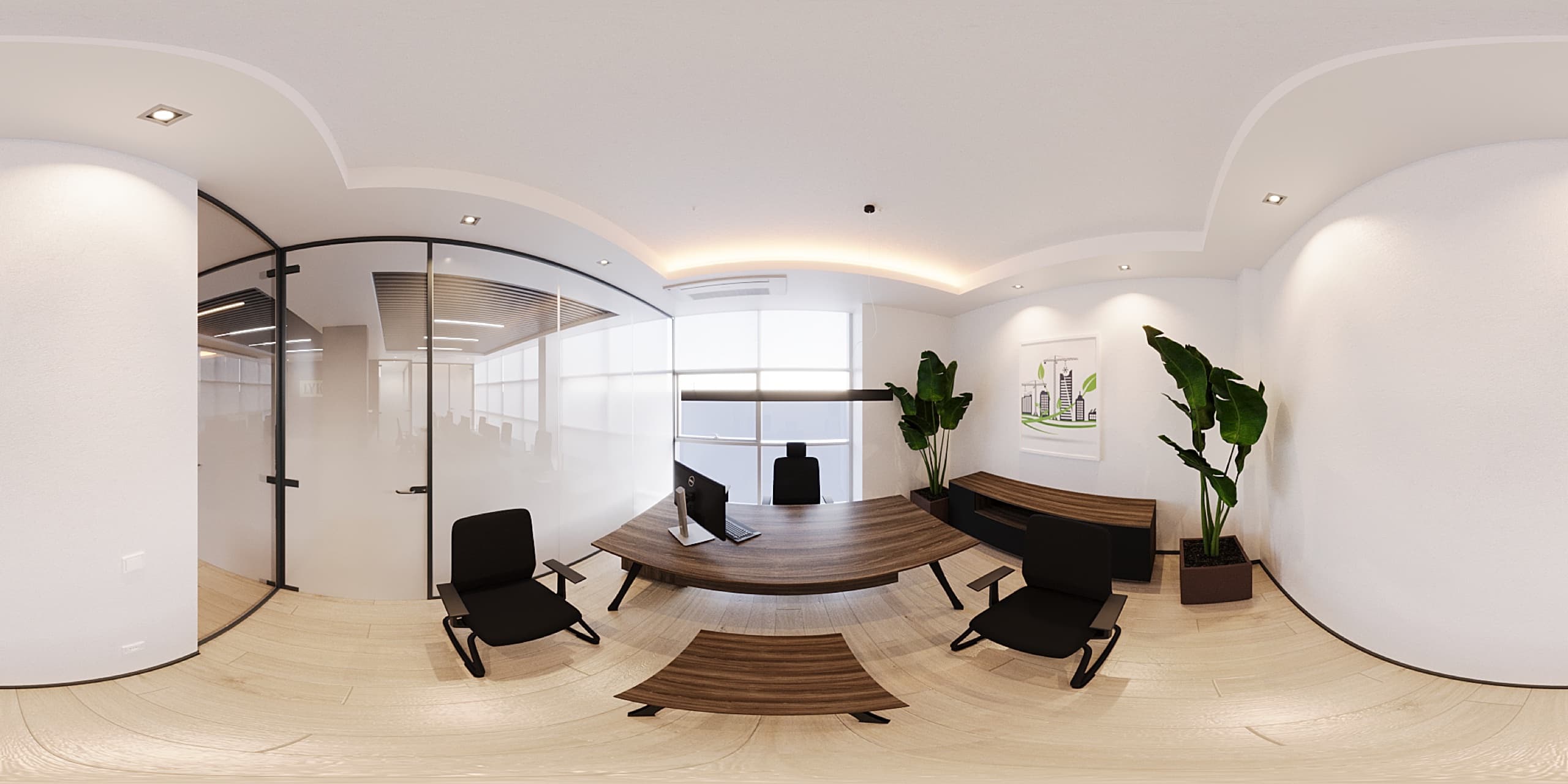 Cafeteria seating area for staff lunches