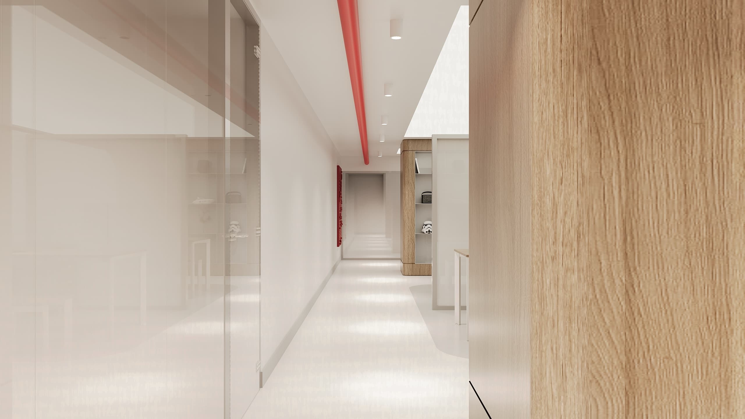 Mezzanine view of showroom