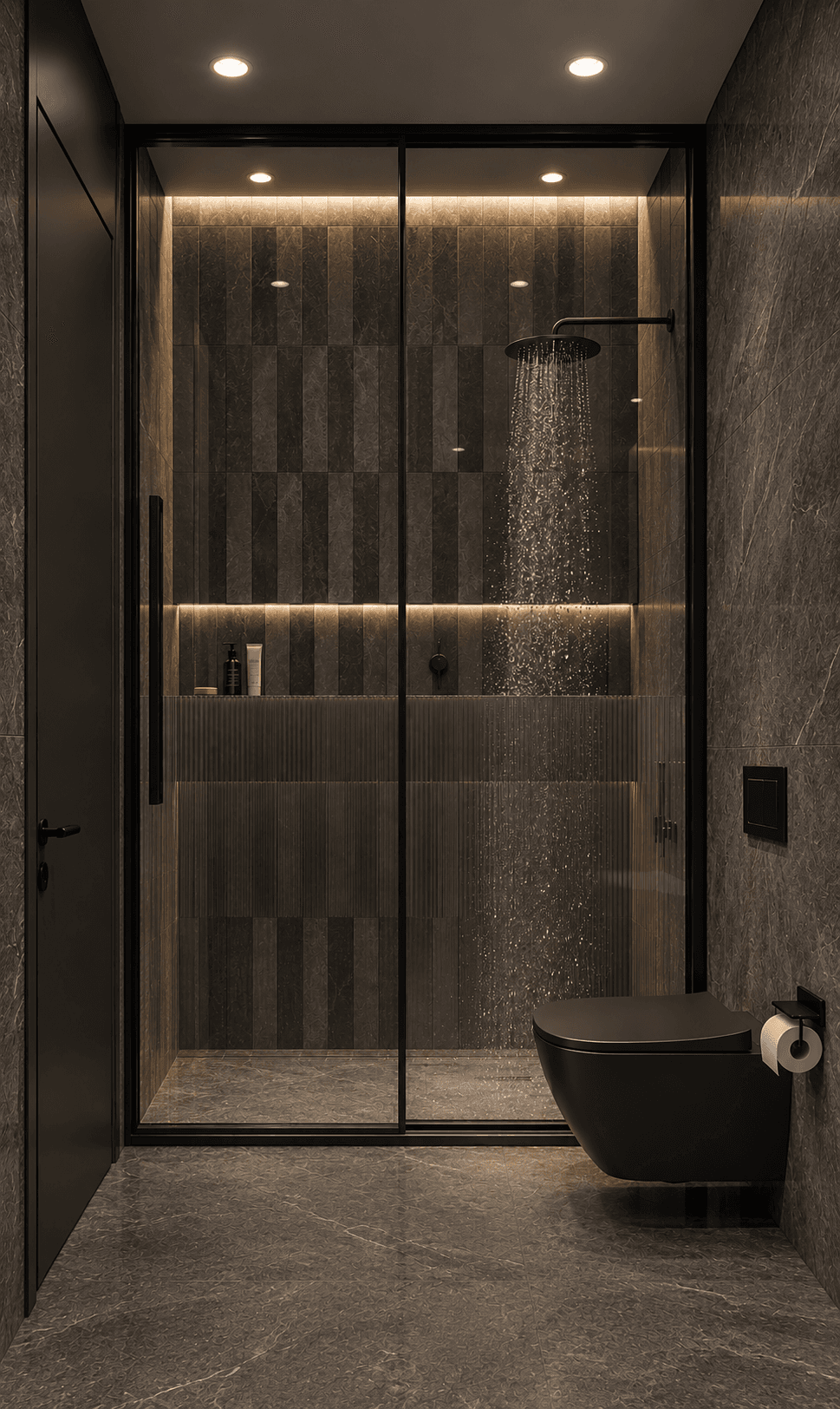 Diğer açıdan lüks duş banyo